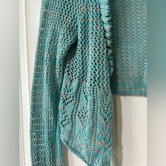 🗽 Aqua Cardigan/Shrug - Picture 2 of 3
